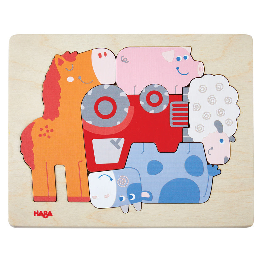Wooden Farm Peg Puzzle