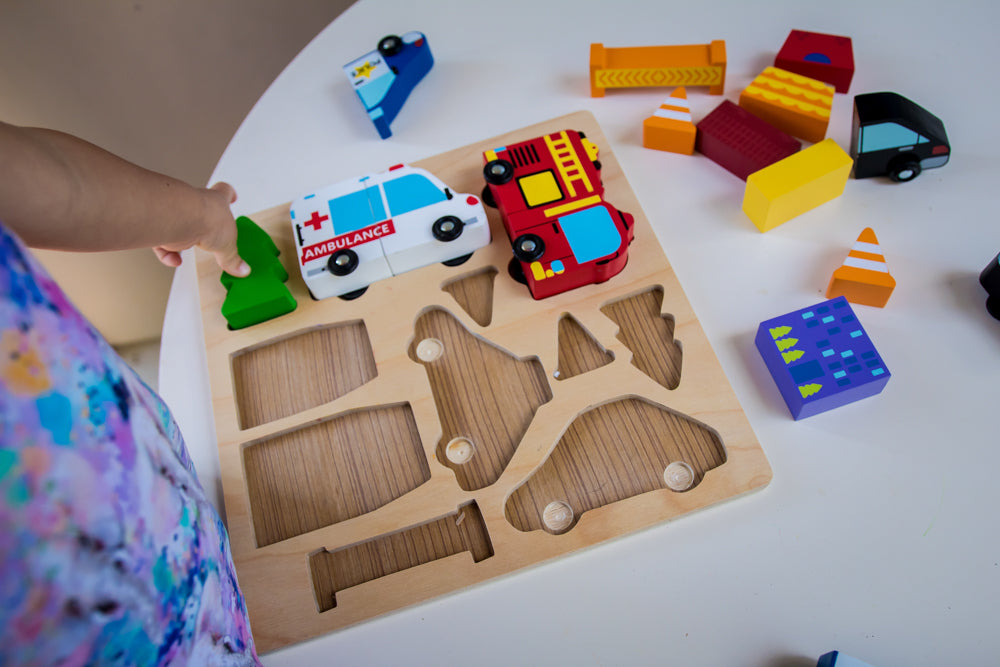 Vehicle Puzzle with Magnets