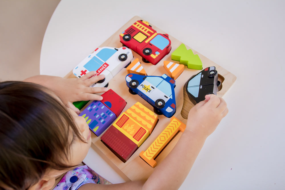 Vehicle Puzzle with Magnets