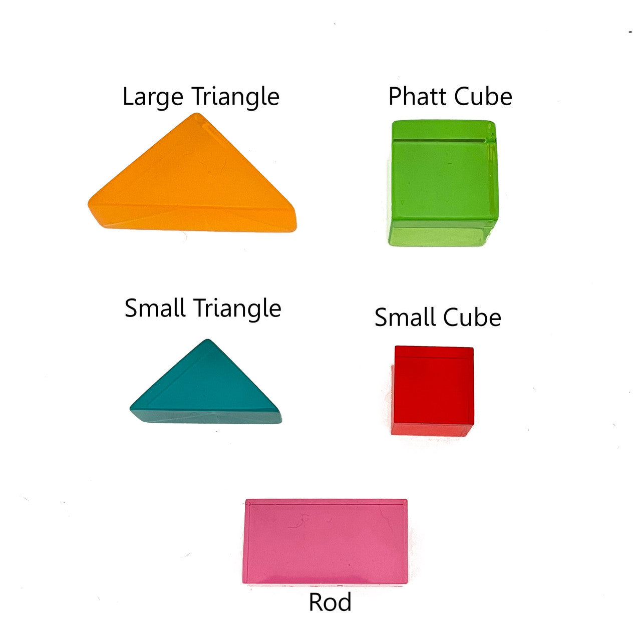 Bright Lucite Cubes 40 piece
