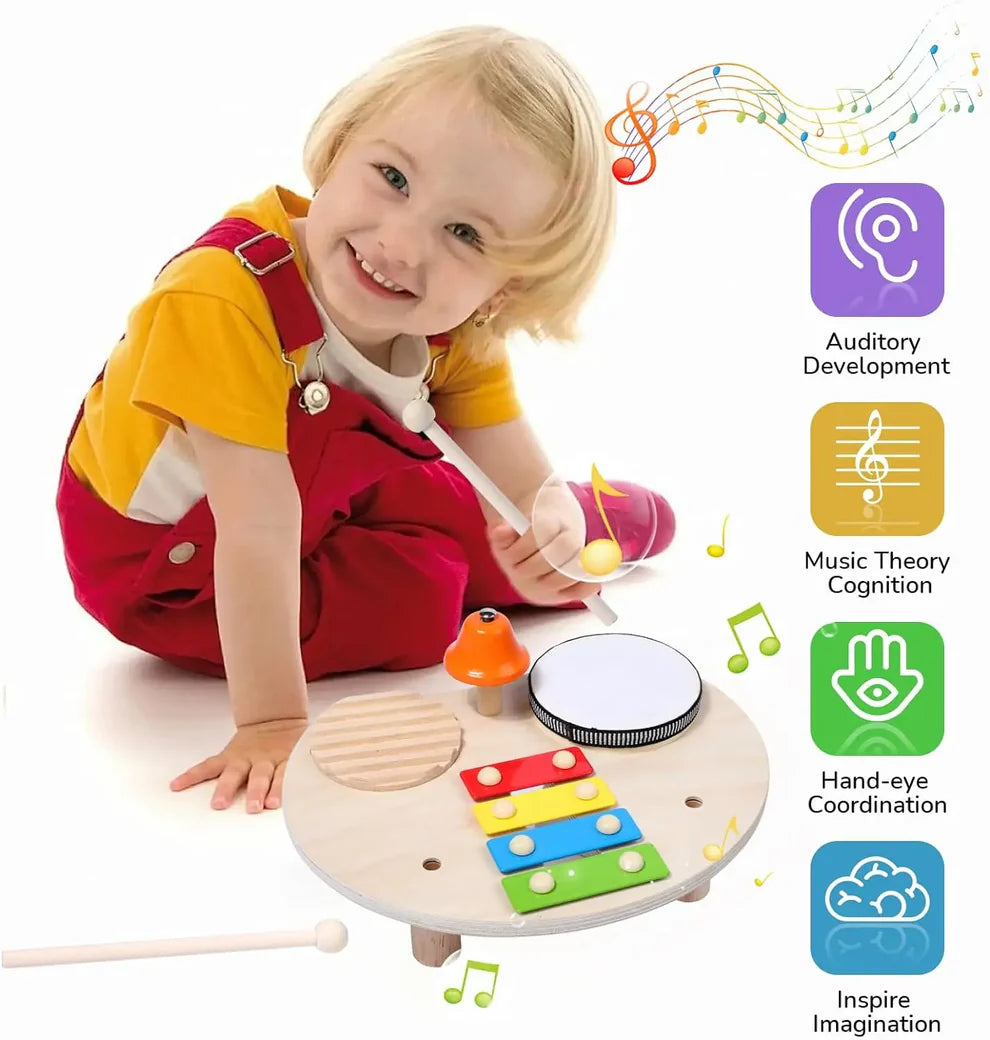 Wooden Drum Music Station