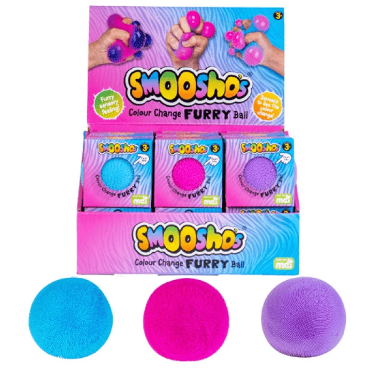 Smooshos colour change furry ball