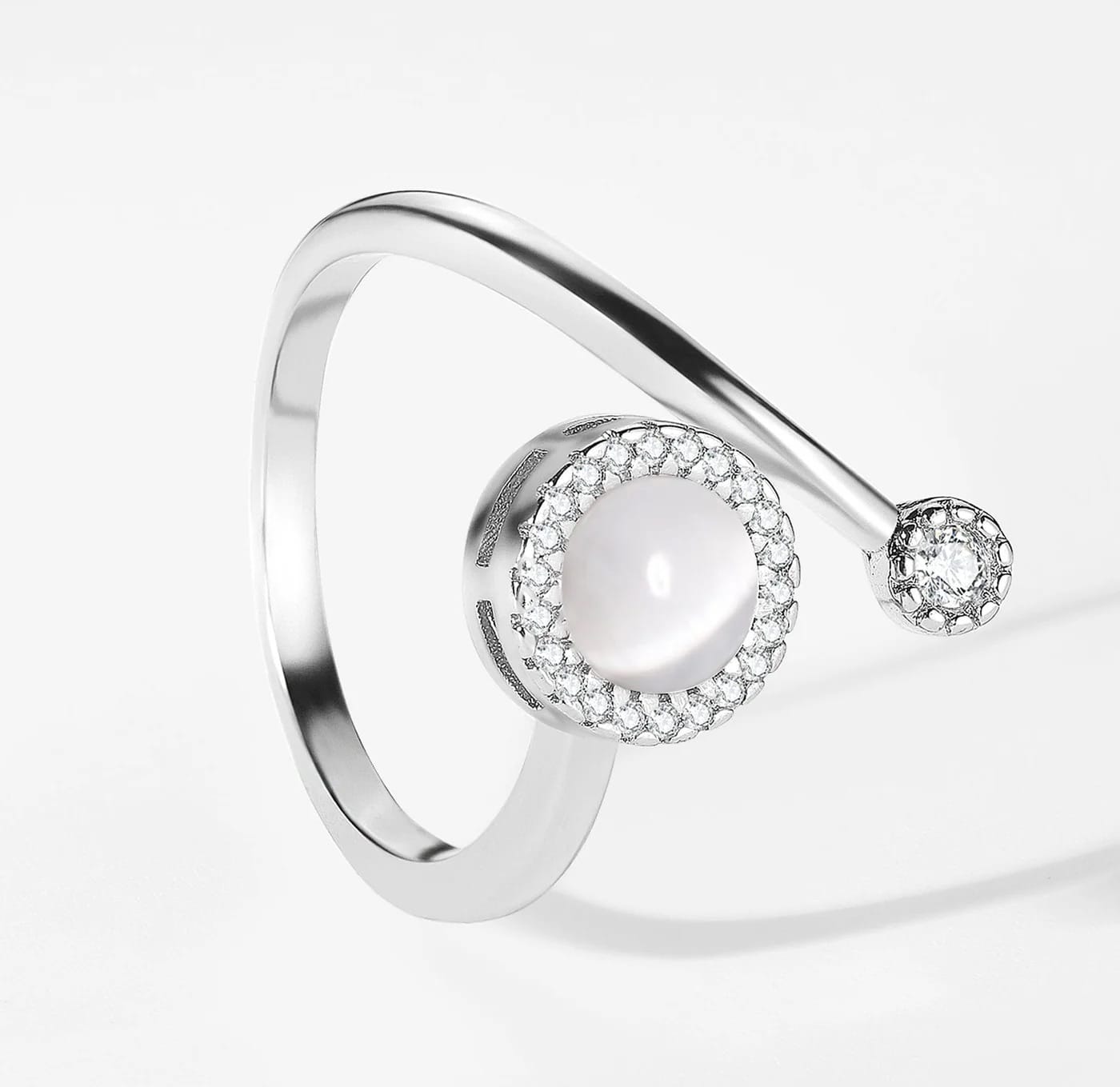 Opal Spinner Worry Ring