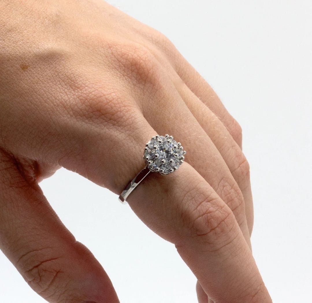 Crystal Spinner Worry Ring