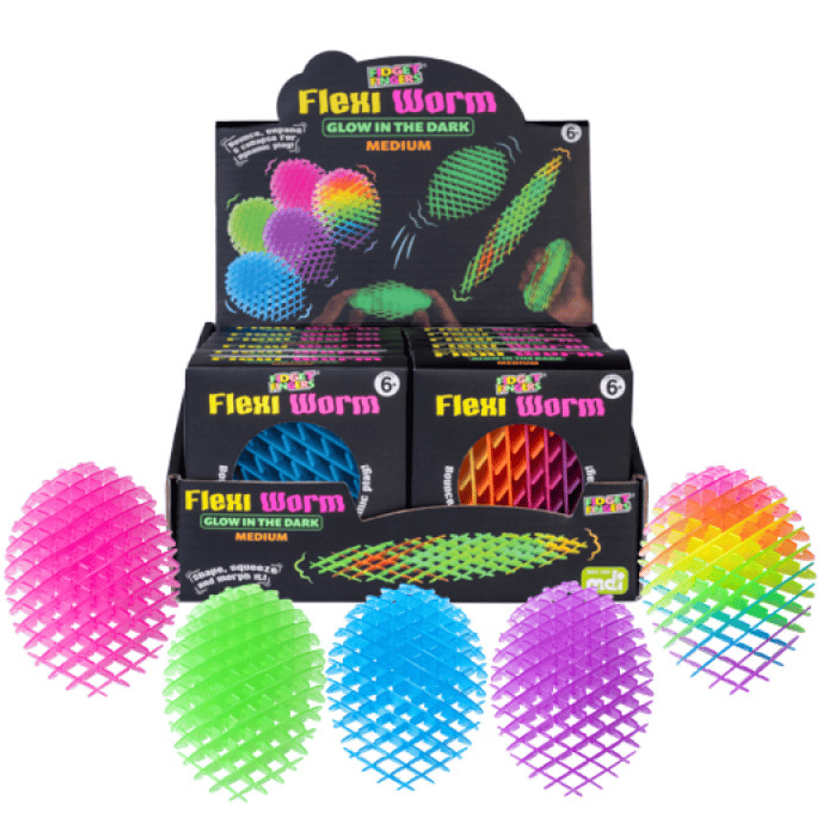Flexi Worm Medium Glow-in-The-Dark
