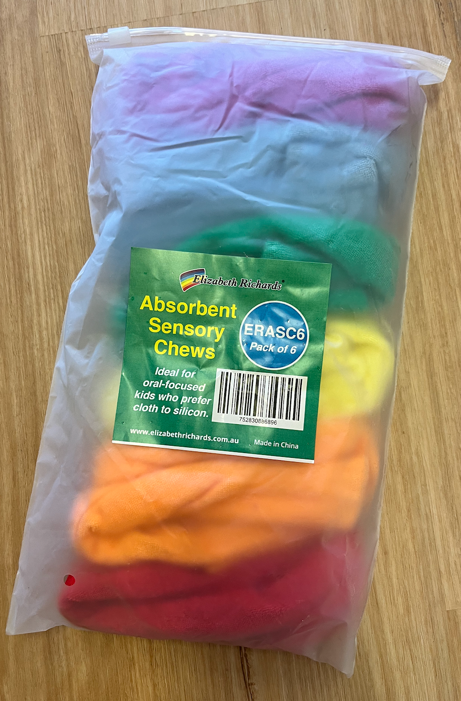 Absorbent Sensory Chews 6 pack