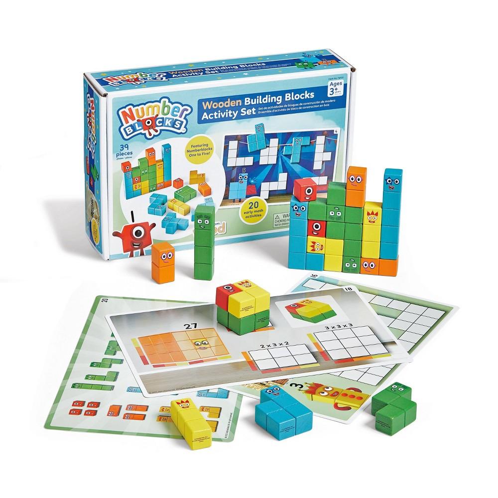 NumberBlocks Wooden Building Blocks Activity Set