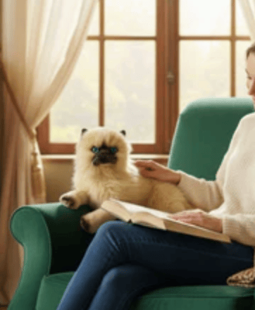 Violet Himalayan Cat Weighted