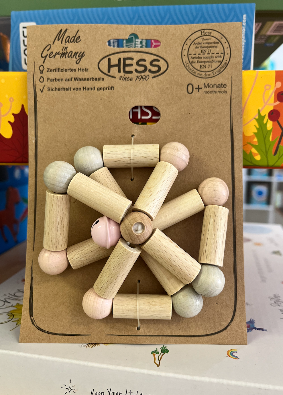 Hess Wood and Pink twisty rattle