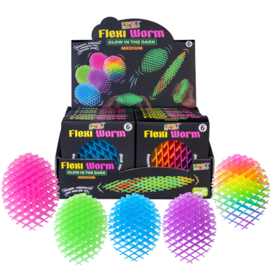 Flexi Worm Medium Glow-in-The-Dark