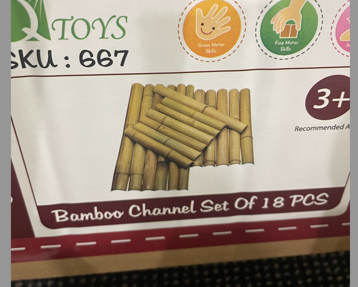 Bamboo Channel Set of 18 pcs
