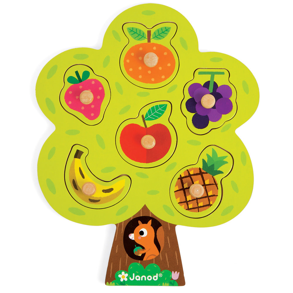 Wooden Fruit Tree Peg Puzzle