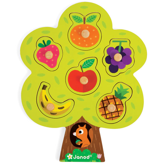 Wooden Fruit Tree Peg Puzzle