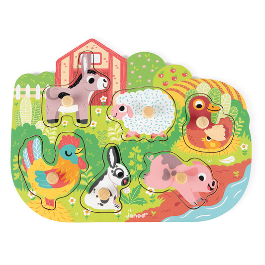 Wooden Farm Peg Puzzle