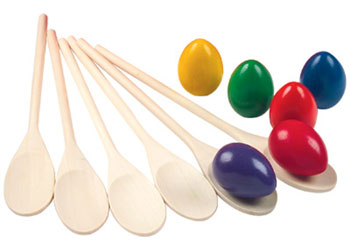 Egg and Spoon Set of 6
