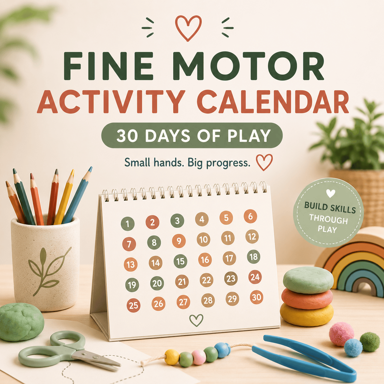 Fine Motor Activity Calendar