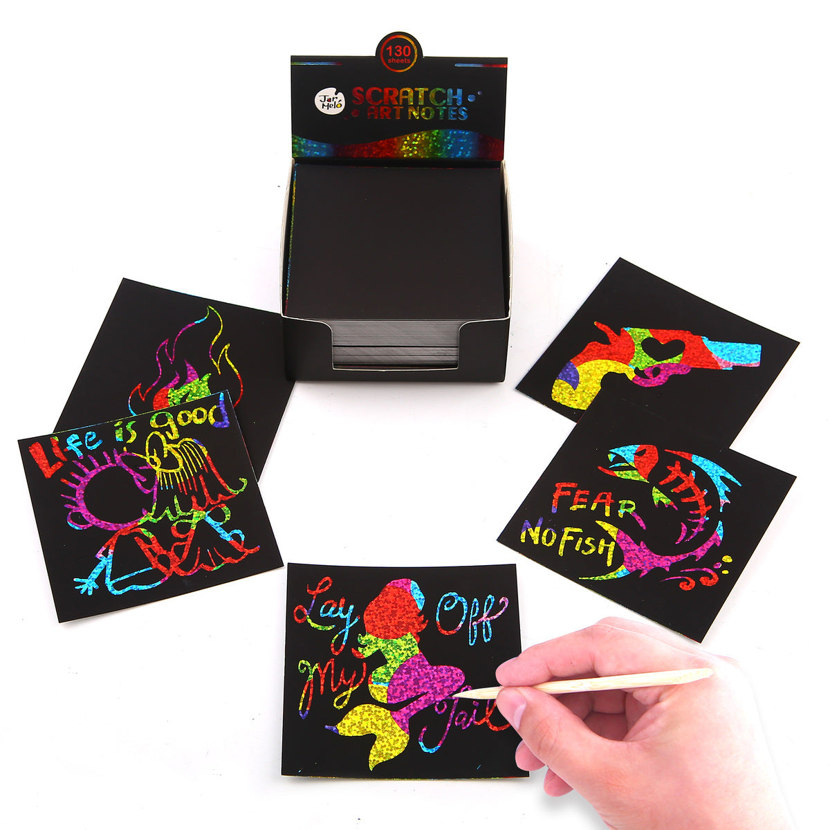 Scratch Glittery Notes