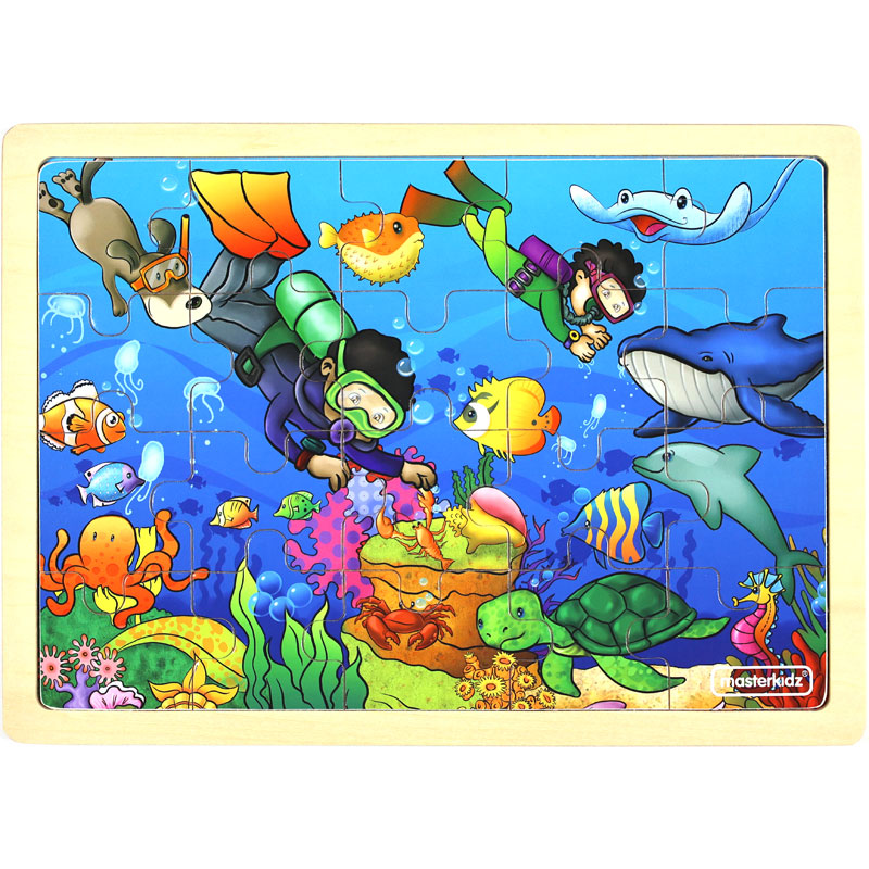 Happy Diving Wood Puzzle
