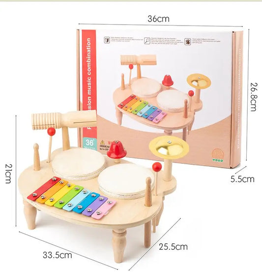 Wooden Drum Music Station