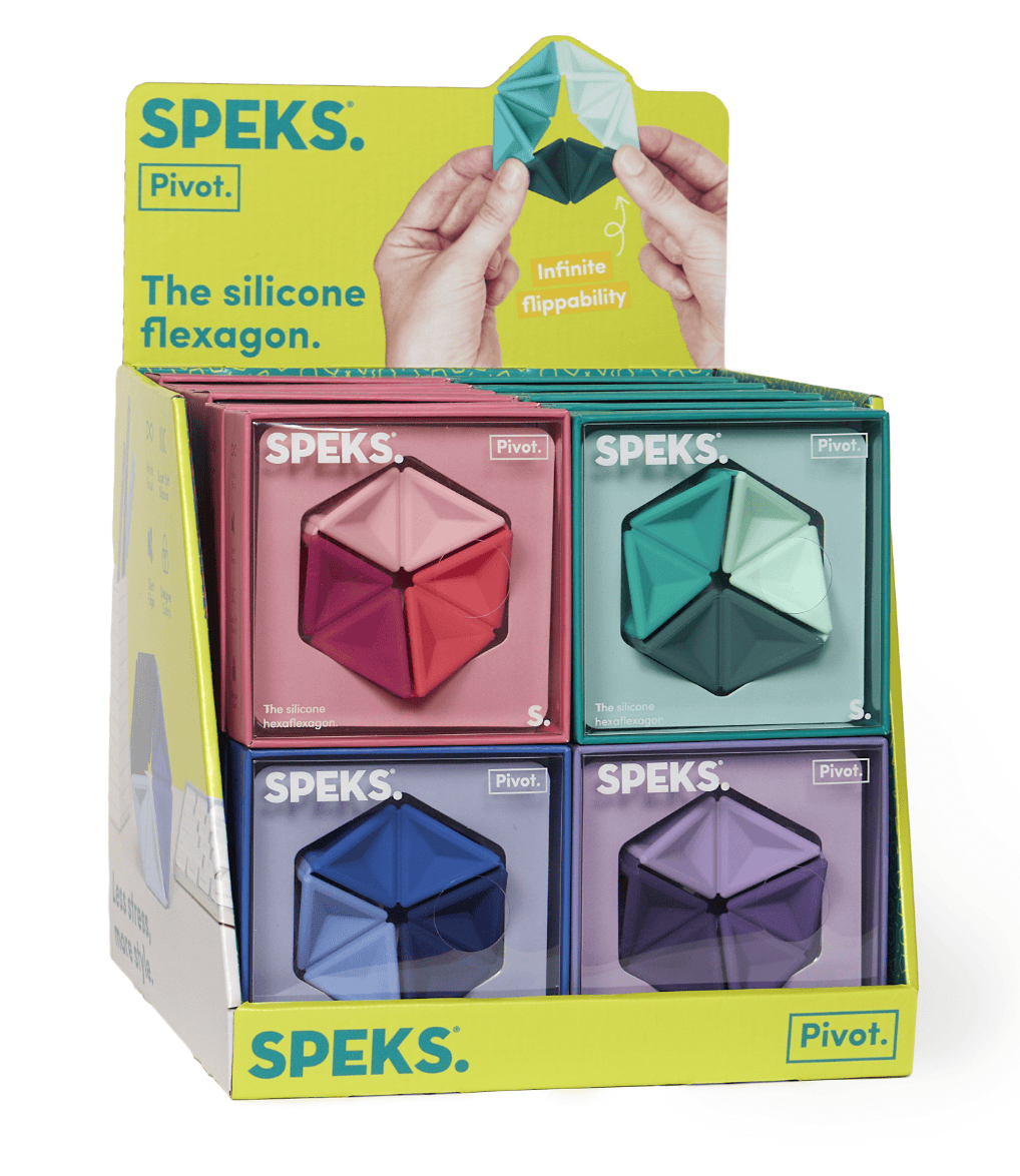 Speks Pivot Silicone Flexagon — Speks Pivot is a silent silicone flexagon designed for endless — OT recommended, Australia