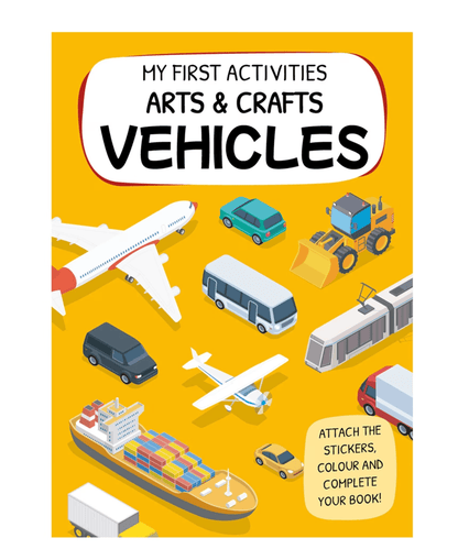 Sassi Arts Crafts Kids Children Activity Colouring Book Vehicles - Multi
