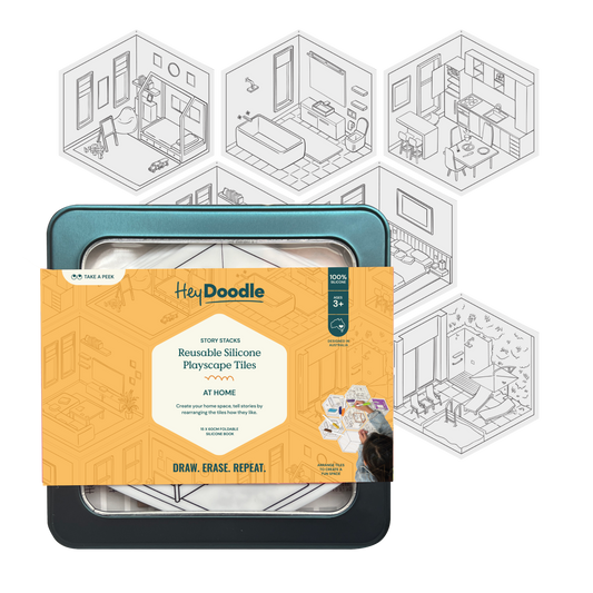 Hey Doodle Reusable Silicone Playscape Tiles