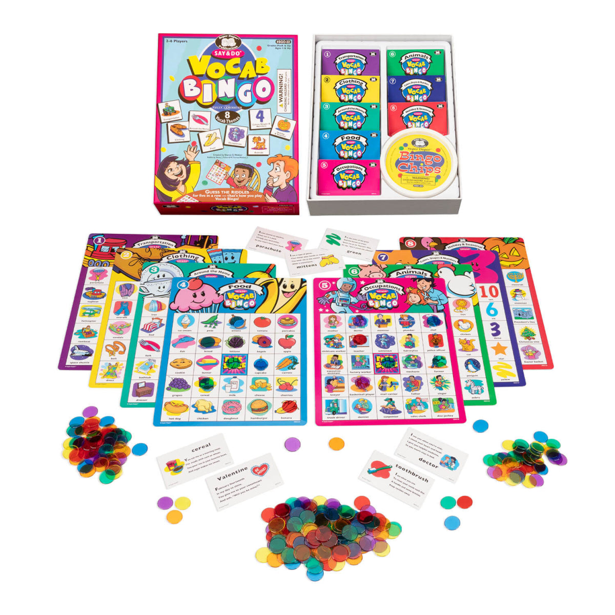 Say & Do Vocab Bingo