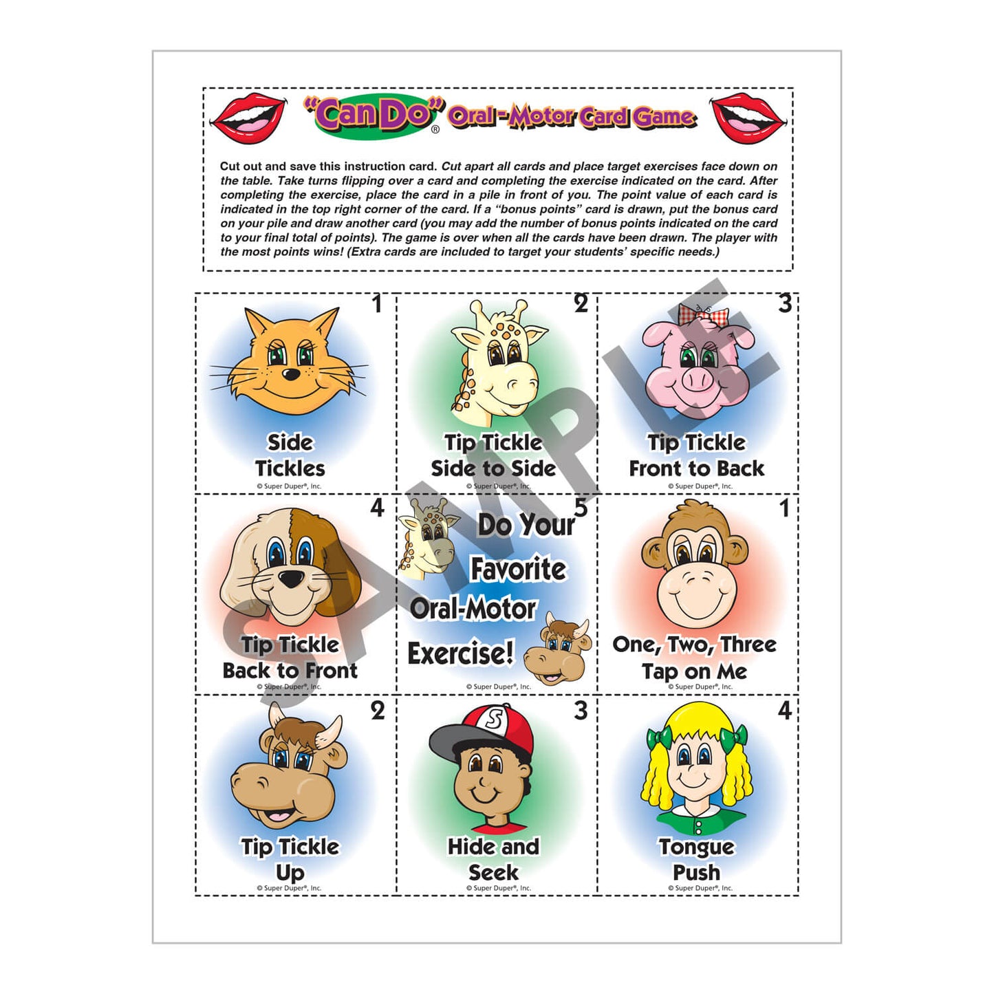 Can Do Oral-Motor Fun and Games