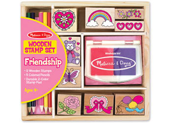 wooden stamp set - Friendship