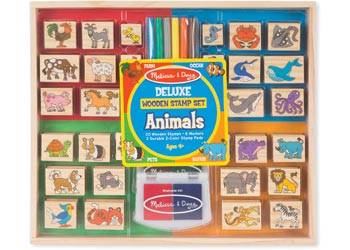 Deluxe Wooden Stamp Set - Animals