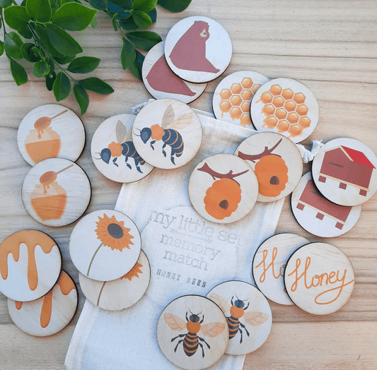 My Little Set Memory Match Honey Bees