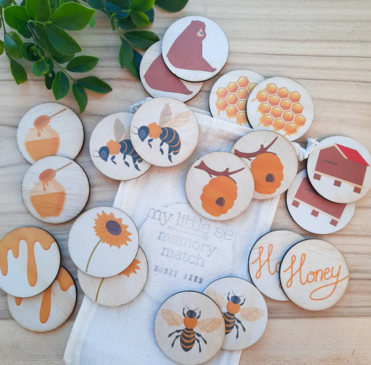 My Little Set Memory Match Honey Bees