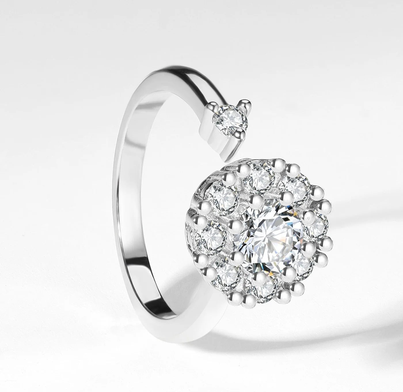 Crystal Spinner Worry Ring