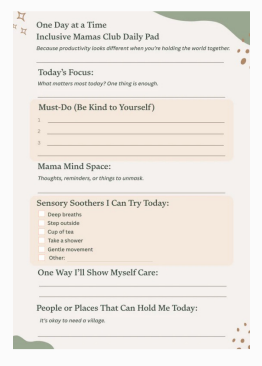 One Day at a Time Notepad