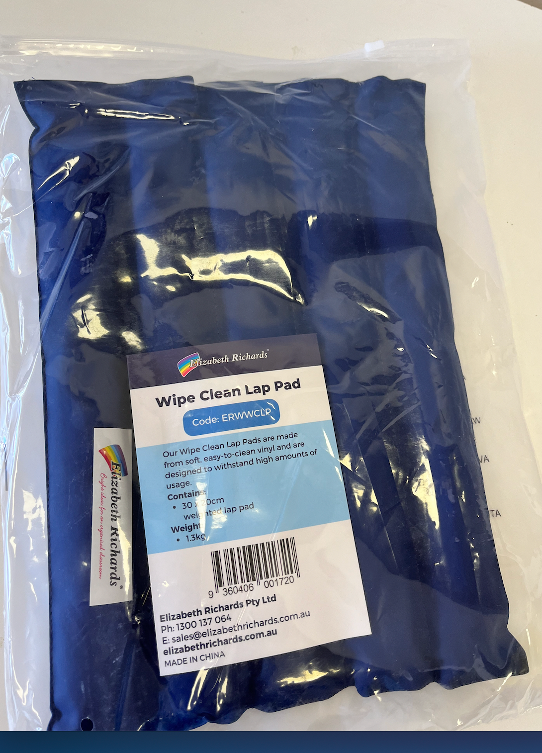 Weighted Wipe Clean Lap Pad