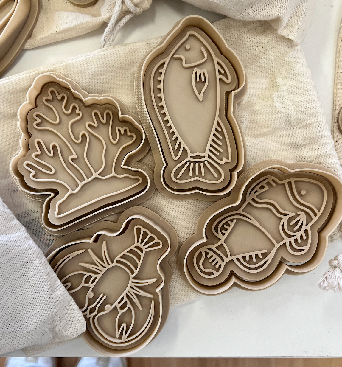 Natural Dough Cutter Set