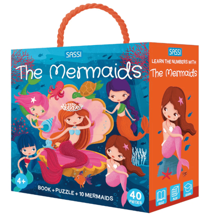 Learn Numbers Mermaids 3D Puzzle and Book Set