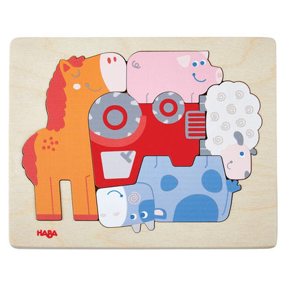 Wooden Farm Peg Puzzle