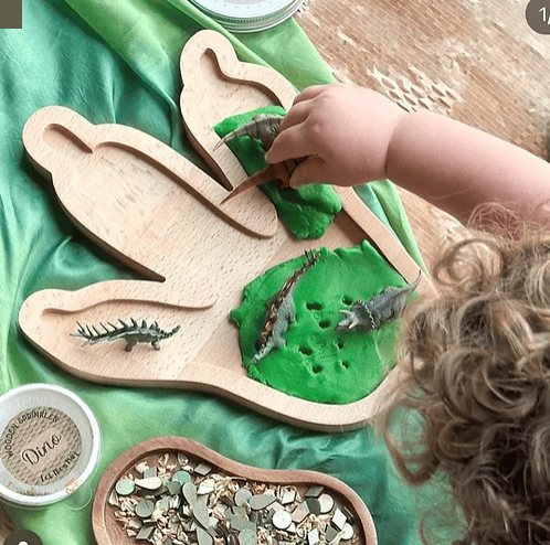 Wooden Sensory Tray — By Naturally Wood Aus, various shapes. Use with play doh, — OT recommended, Australia