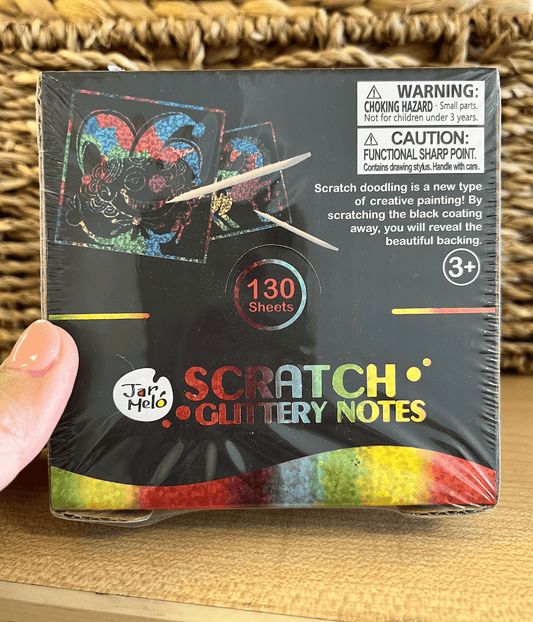 Scratch Glittery Notes