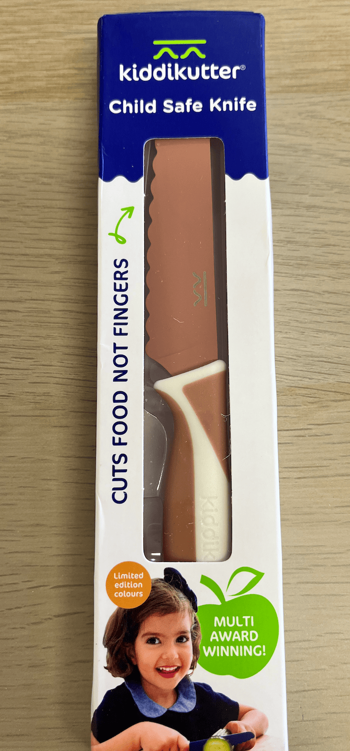 Kiddikutter Child Safe Knife — Award winning child safe knives by Kiddikutter, various colours — OT recommended, Australia