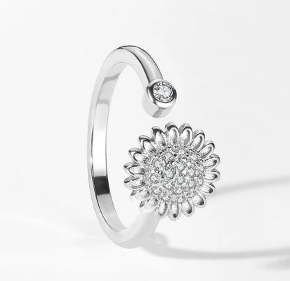 Sunflower Spinner Worry Ring