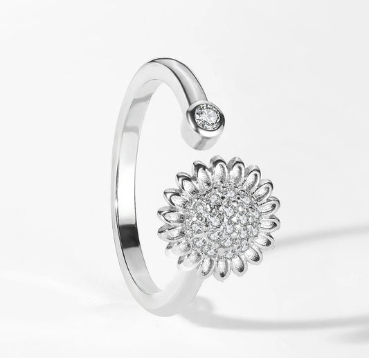 Sunflower Spinner Worry Ring