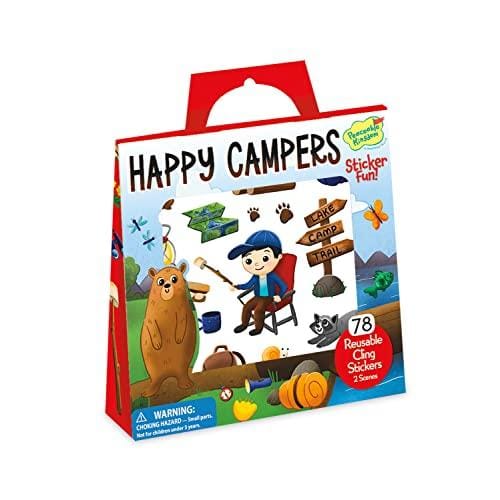 Peaceable Kingdom Happy Campers Reusable Sticker Tote