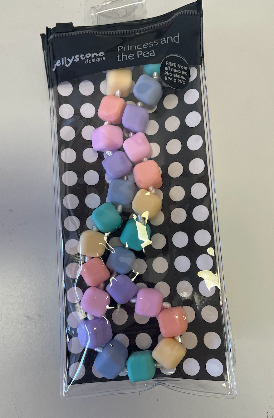 Chew pendants, bands and pencil toppers