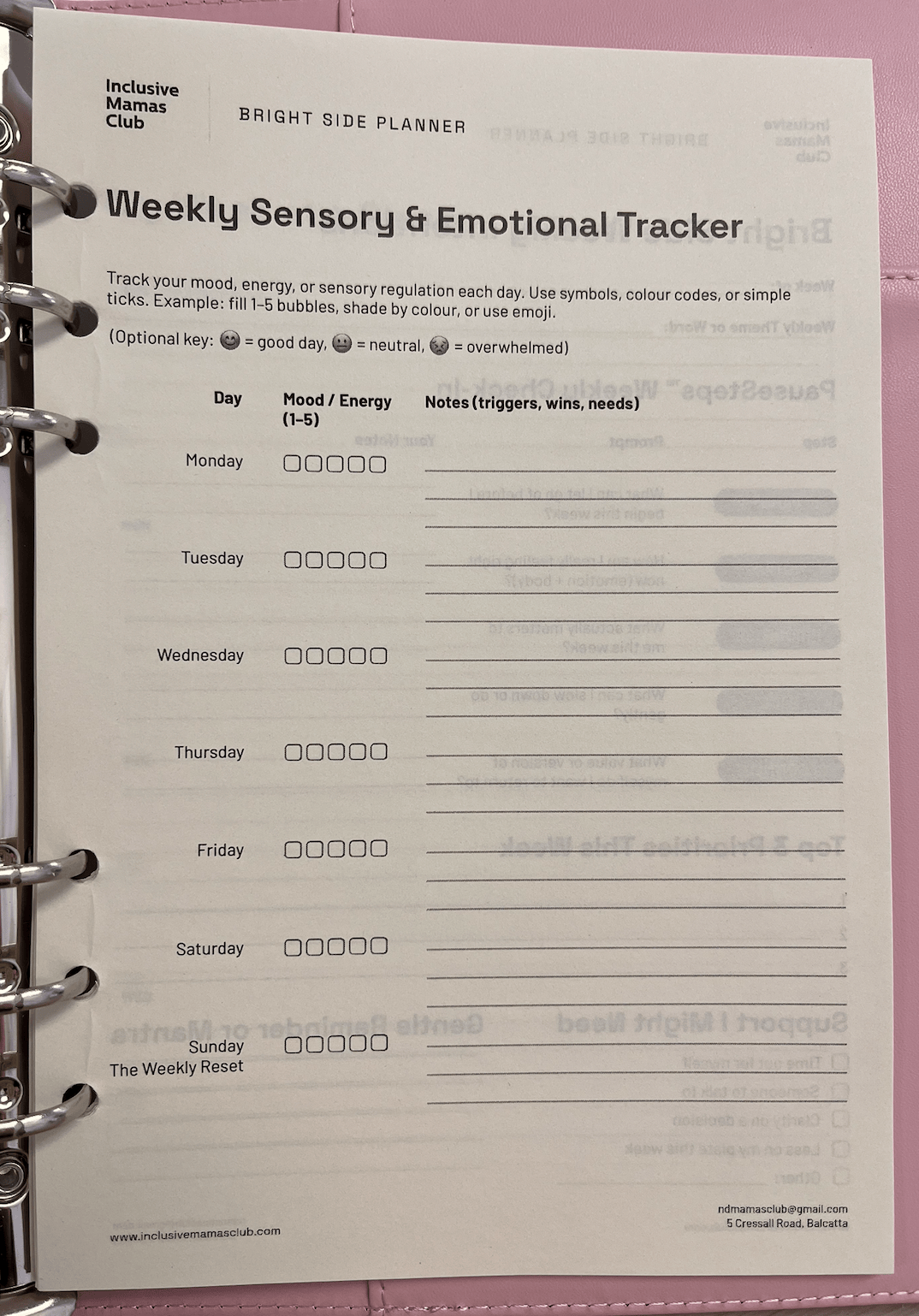 Bright Side Daily Planner