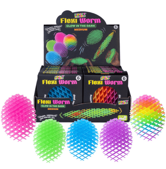 Flexi Worm Medium Glow-in-The-Dark