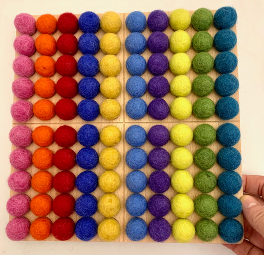 Montessori 100 Board Bright