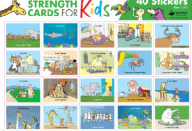 Strength Cards for Kids Stickers