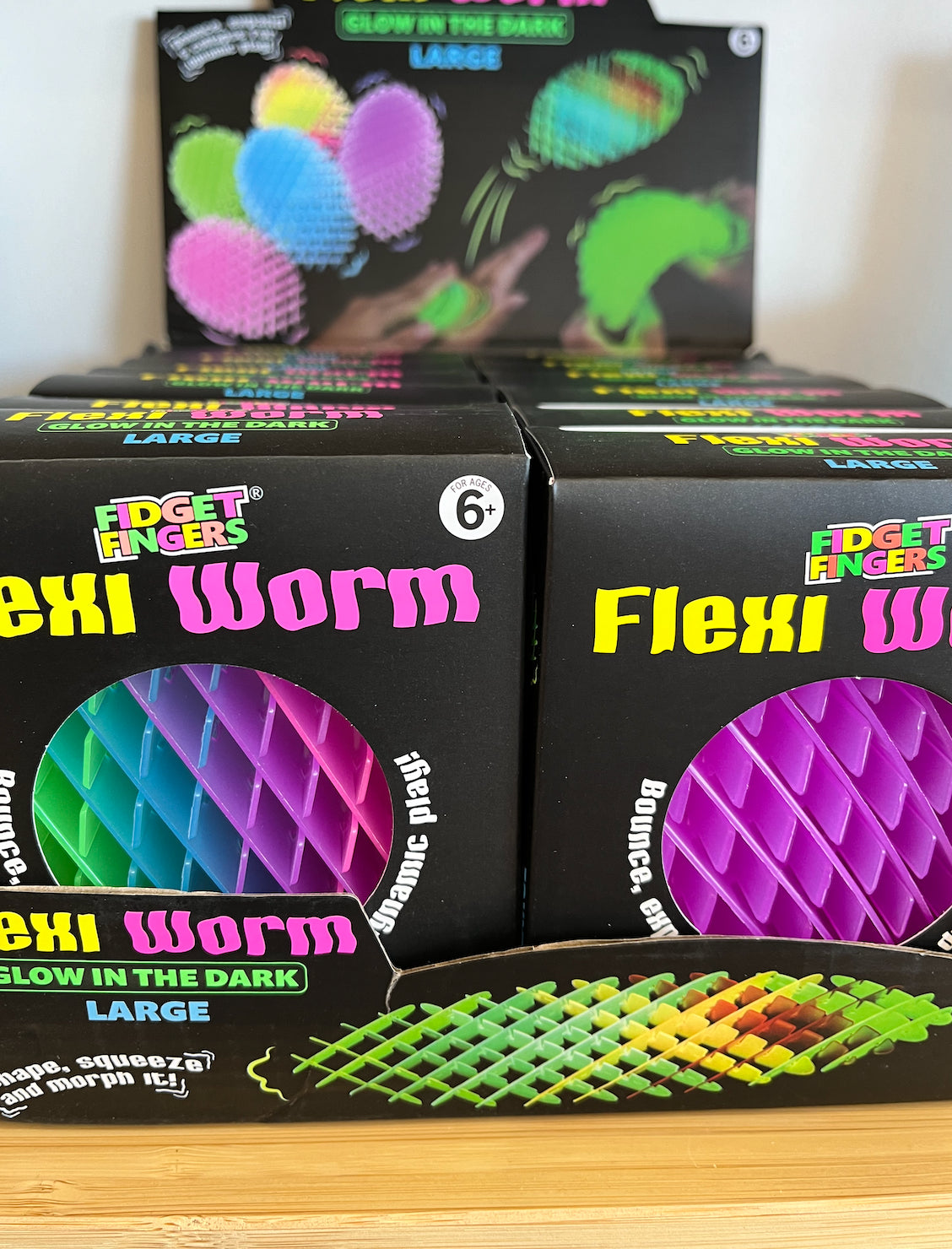 Flexi Worms Glow in the Dark